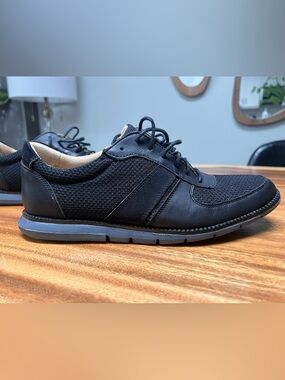 Cole Haan Grandpro Men's Black Mesh & Leather Slip-On Sneakers
